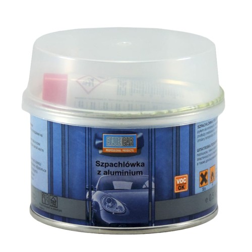 BLUE CAR Szpachlówka z aluminium 0,5kg szpachla z pyłem aluminiowym 500g