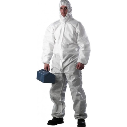 PLUS kombinezon lakierniczy biały antystatyczny anty elektrostatyczny coverall 5/6 bezpyłowy blue car