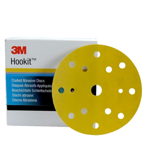 3M Hookit krążek ścierny 15H 255P+ 150mm dysk podkłatka rzep direct flow gold 255P