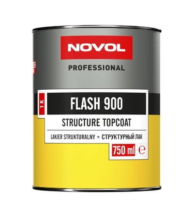 Lakier strukturalny NOVOL FLASH 900 Structure topcoat 750ml na plastik