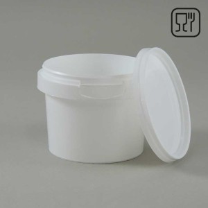 Pojemnik PP okrągły - biały 120ml