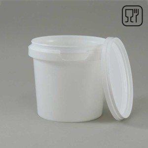 Pojemnik PP okrągły - biały 155ml