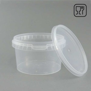 Pojemnik PP okrągły - transparentny 240ml