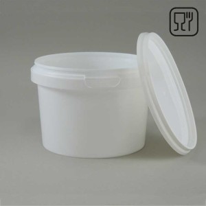 Pojemnik PP okrągły - biały 565ml