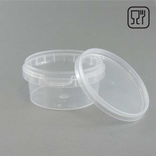 Pojemnik-transparentny-PP-z-pokrywką-i-plombą-80-ml plastikowy z atestem