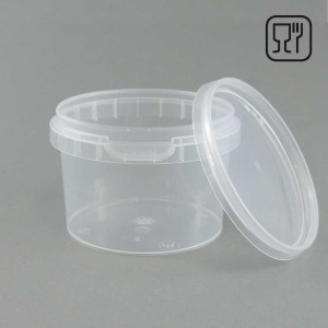 Pojemnik PP okrągły - transparentny 565ml