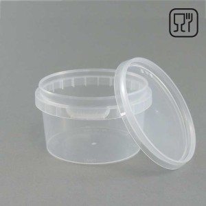 Pojemnik PP okrągły - transparentny 210ml