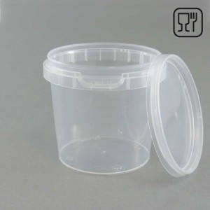 Pojemnik PP okrągły - transparentny 365ml