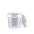 Pojemnik  plastikowy PP okrągły pokrywka wieko Przezroczysty transparentny  bezbarwny 120 ml  0,12L kontakt z żywnością