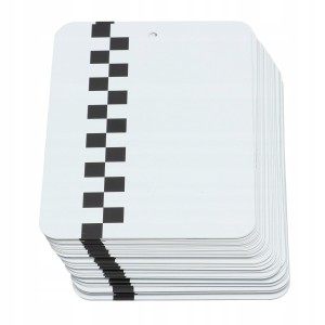 Test karta metalowa natrysków próbnych - 150x105mm - kpl 25 szt. 