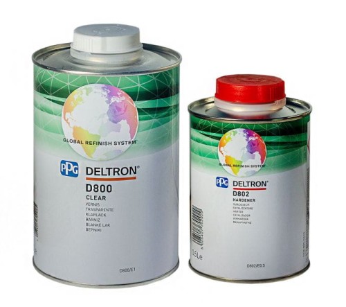 PPG D800 Deltron Lakier bezbarwny + utwardzacz D802 1,5L Klarlack