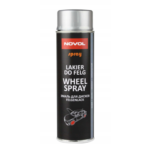 lakier do felg novol spray srebrny 500 ml wheel