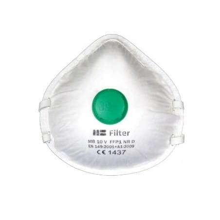 polmaska-ffp1-przeciwpylowa-mb-10v maseczka maska p1 z zaworem mb filter