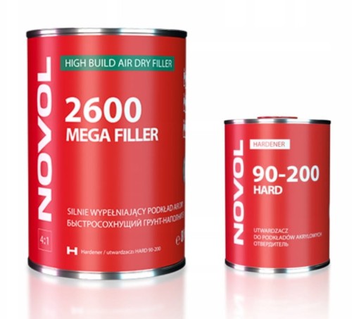 Podkład silnie wypełniający Air Dry 2600 MEGA FILLER NOVOL kpl 1L.jpg