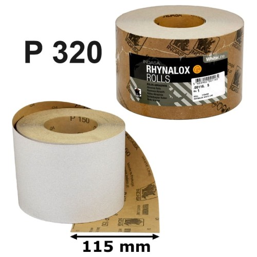 Papier ścierny na sucho INDASA WHITE LINE 115mm P320 rolka.jpg