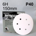 INDASA WHITE Krążek dysk rzep 6H 150mm P40 002469.jpg