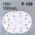 INDASA WHITE Krążek ścierny rzep 6H 150mm P120.jpg