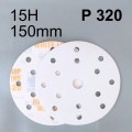 INDASA WHITE Krążek ścierny rzep 6H 150mm P320.jpg