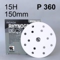 INDASA WHITE Krążek dysk rzep 15H 150mm P360 392393.jpg