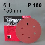  Krążek ścierny rzep Red Line INDASA D150 6H P180