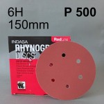  Krążek ścierny rzep Red Line INDASA D150 6H P500