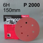  Krążek ścierny rzep Red Line INDASA D150 6H P2000