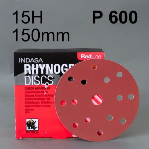 INDASA RED Krążek dysk rzep 6H 150mm P600 386682.jpg