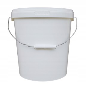 Pojemnik PP okrągły - biały 15L