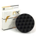 NAT gąbka polerska rzep czarna miękka karbowana 150mm