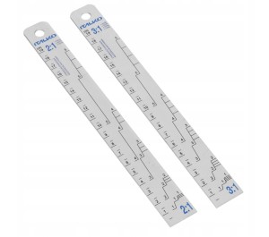 Listwa lakiernicza z podziałką 2:1 / 3:1 - ITALKO - 22cm