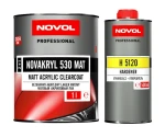 Lakier matowy bezbarwny NOVAKRYL 530 MAT - NOVOL -  1L +0,5L 