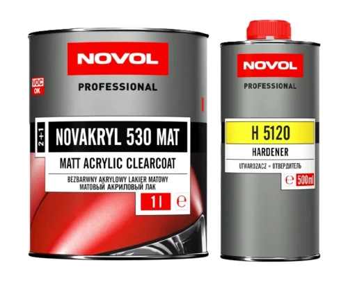530 mat kpl novacryl akrylowy bezbarwny matowy