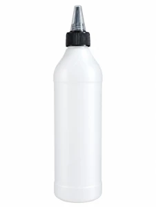 Butelka plastikowa okrągła HDPE z aplikatorem 500ml  