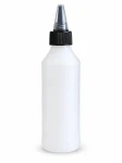 Butelka plastikowa okrągła HDPE z aplikatorem 250ml 