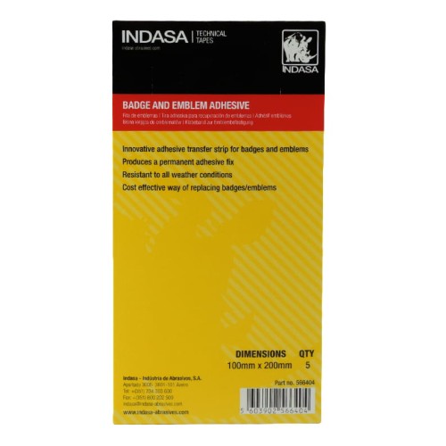 INDASA Błona klejąca do emblematów Badge and emblem adhesive 566404