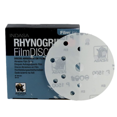 INDASA FilmLine Rhynogrip Film Discs Krążek ścierny na rzep na folii 150mm 15H.jpg