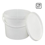 Pojemnik PP okrągły biały 5L