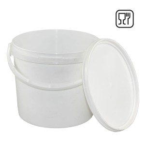 Pojemnik PP okrągły biały 5L