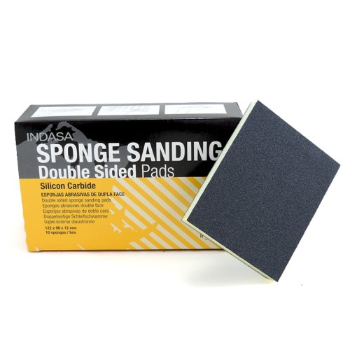 INDASA gąbka ścierna dwustronna kostka klocek papier Double Sided Sponge Sanding Pads