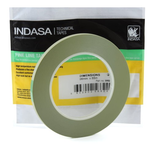 INDASA Fine Line Tape Green 566237 Taśma liniowa zielona cienkoliniowa 3mm 55m.jpg